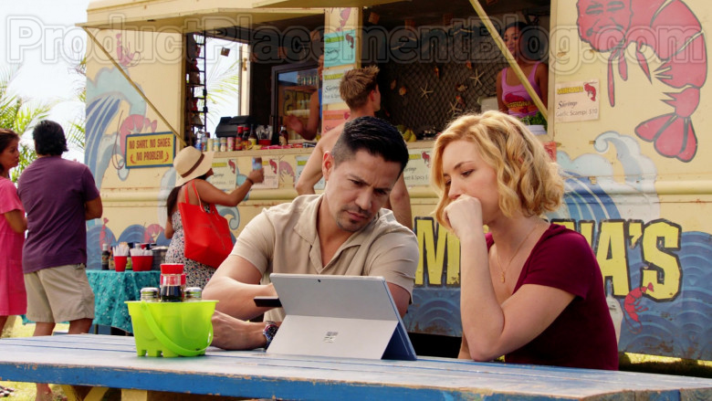Microsoft Surface Tablet Used by Perdita Rose Annunziata Weeks in Magnum P.I. S02E18 (3)