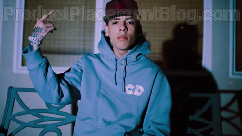 Natanael Cano Wearing Dior Oversized Hoodie Daniel Arsham Print Outfit in “Arriba” Music Video (5)