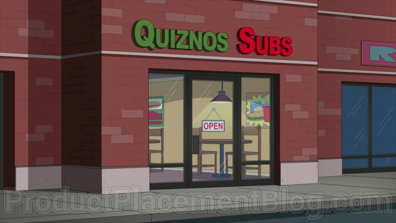 Quiznos Fast-Food Restaurant in Family Guy TV Series (1)