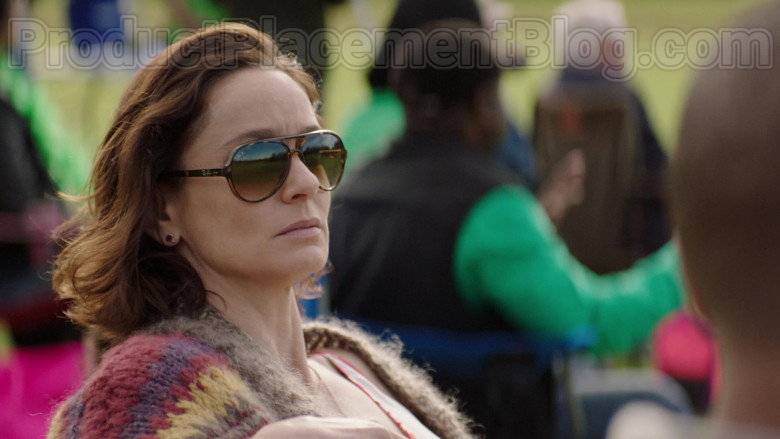 Sarah Wayne Callies as Dr. Robin Perry Wearing Ray-Ban RB4125 Cats 5000 Sunglasses in Council of Dads TV Show (2)