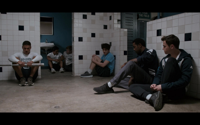 Actor Wearing Black Pants, Adidas Jacket & Sneakers Outfit in 13 Reasons Why S04E06 TV Show
