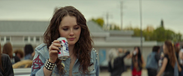 Actress Amy Forsyth Enjoying Pabst Blue Ribbon Beer in We Summon the Darkness Film (1)