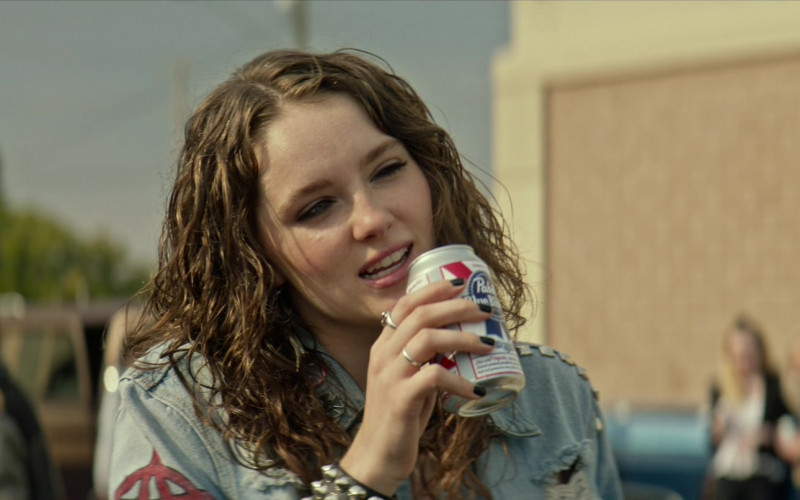 Actress Amy Forsyth Enjoying Pabst Blue Ribbon Beer in We Summon the Darkness Film (2)