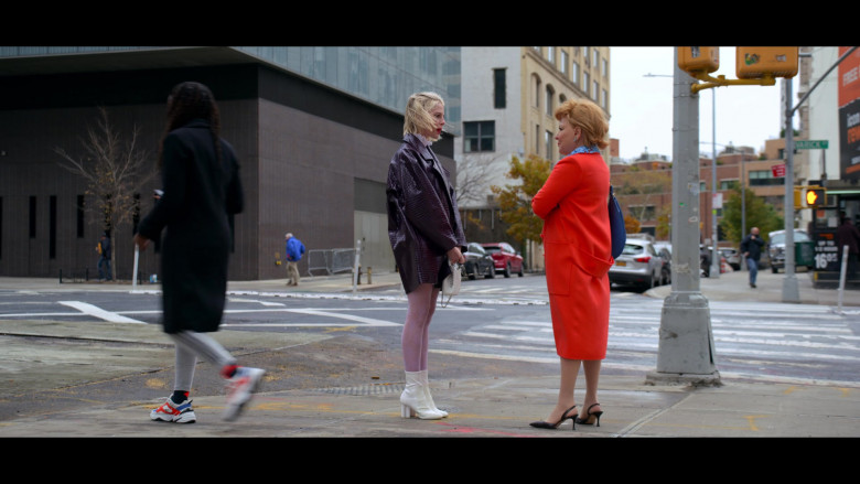 Actress Wears Nike Air Monarch the M2K Tekno Chunky Sneakers in The Politician S02E01