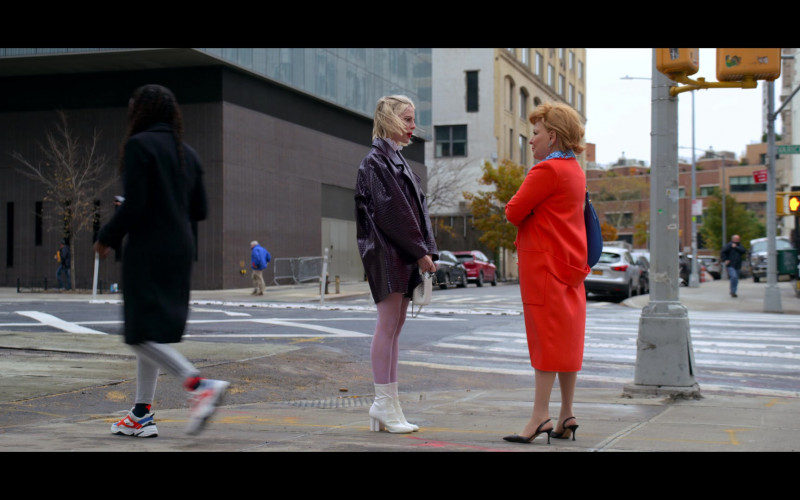 Actress Wears Nike Air Monarch the M2K Tekno Chunky Sneakers in The Politician S02E01