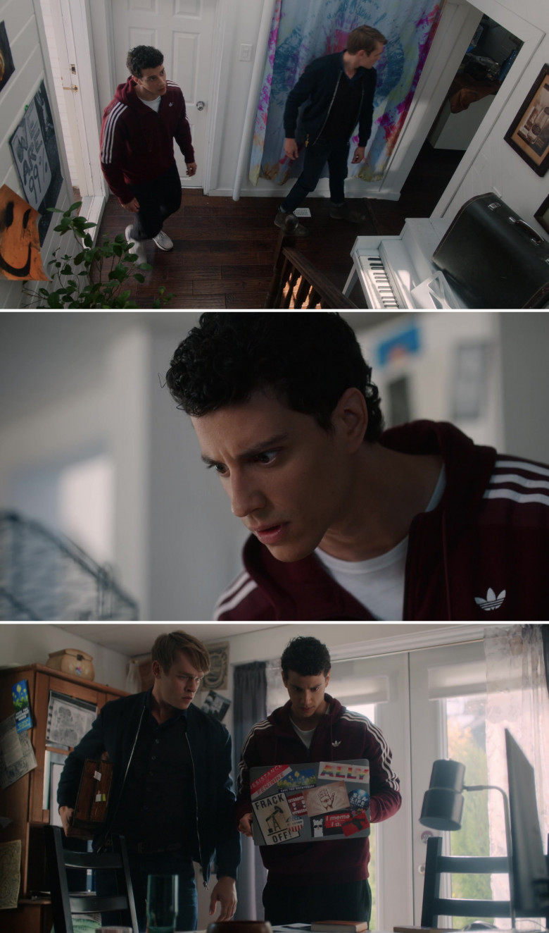 Adidas Hoodie Worn by Adam DiMarco in The Order S02E02 TV Series (1)