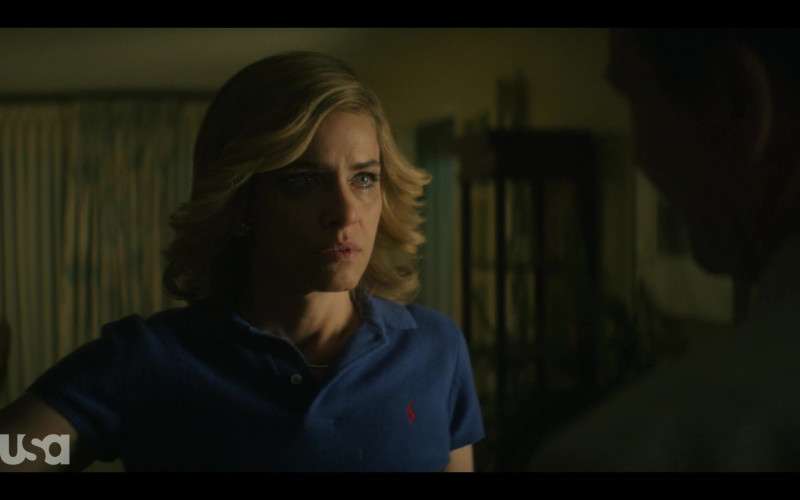Ralph Lauren Blue Shirt Worn by Amanda Peet as Betty Broderick in Dirty John S02E03 "Marriage Encounter" (2020)