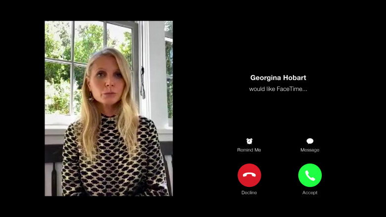 Apple FaceTime App Used by Gwyneth Paltrow as Georgina Hobart in The Politician S02E07 TV Show