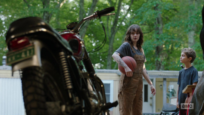 Ashleigh Cummings as Victoria Vic McQueen Using Triumph Motorcycle in NOS4A2 Season 2 TV Show (6)