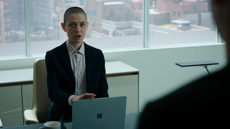 Asia Kate Dillon as Taylor Amber Mason Using Microsoft Surface Laptop in Billions S05E06 TV Show