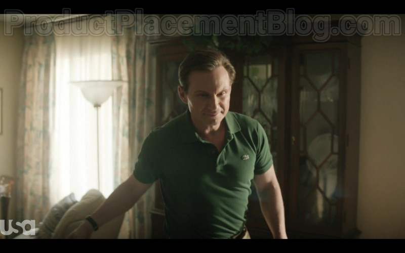 Lacoste Green Polo Shirt of Christian Slater as Dan Broderick in Dirty John S02E01 "No Fault" (2020)