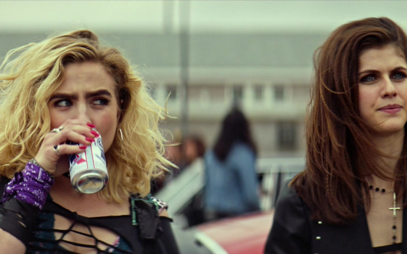 Maddie Hasson Drinking Pabst Blue Ribbon Beer in We Summon the Darkness Movie