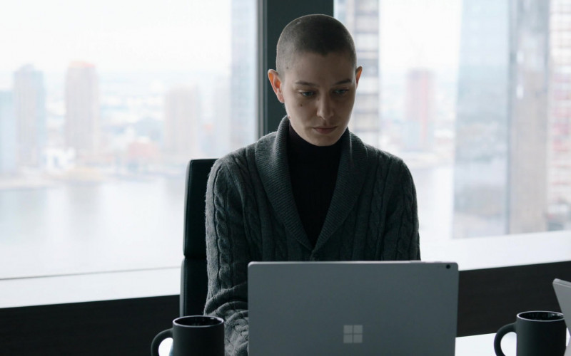 Microsoft Surface Laptop Used by Asia Kate Dillon as Taylor Mason in Billions S05E07