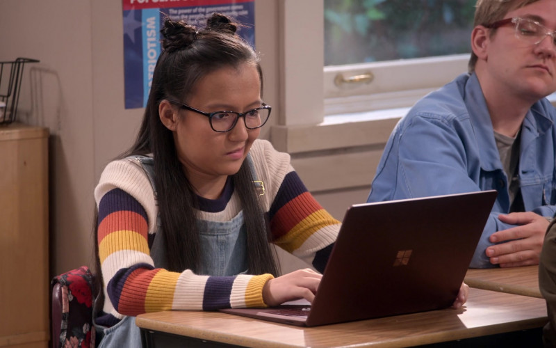 Microsoft Surface Laptop of Gloria Aung as Grace Lee in Mr. Iglesias S02E01 (1)