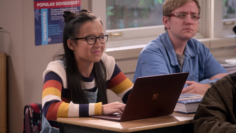 Microsoft Surface Laptop of Gloria Aung as Grace Lee in Mr. Iglesias S02E01 (3)