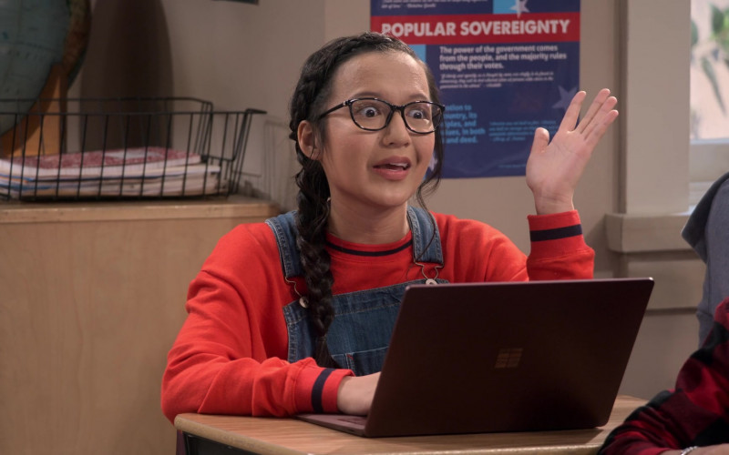 Microsoft Surface Notebook Used by Gloria Aung as Grace in Mr. Iglesias S02E02