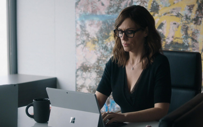 Microsoft Surface Tablet Used by Maggie Siff as Wendy Rhoades in Billions S05E07 (1)