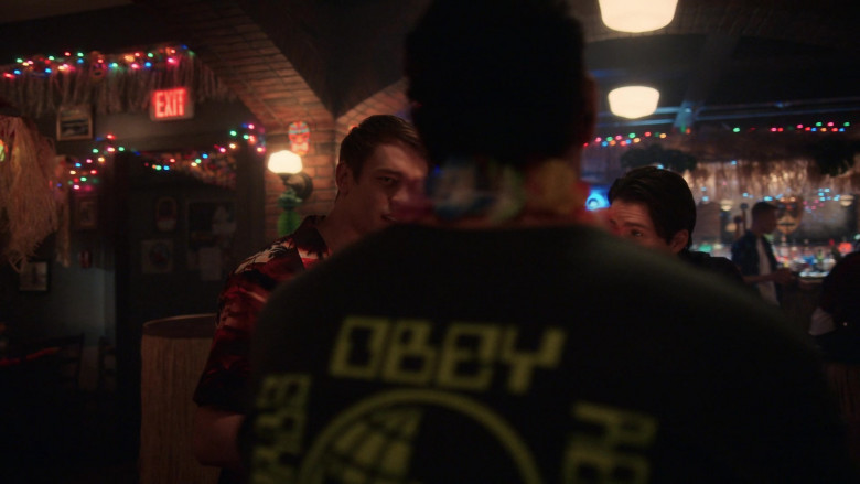 Obey Sweatshirt Worn by Adam DiMarco as Randall Carpio in The Order S02E05 (1)