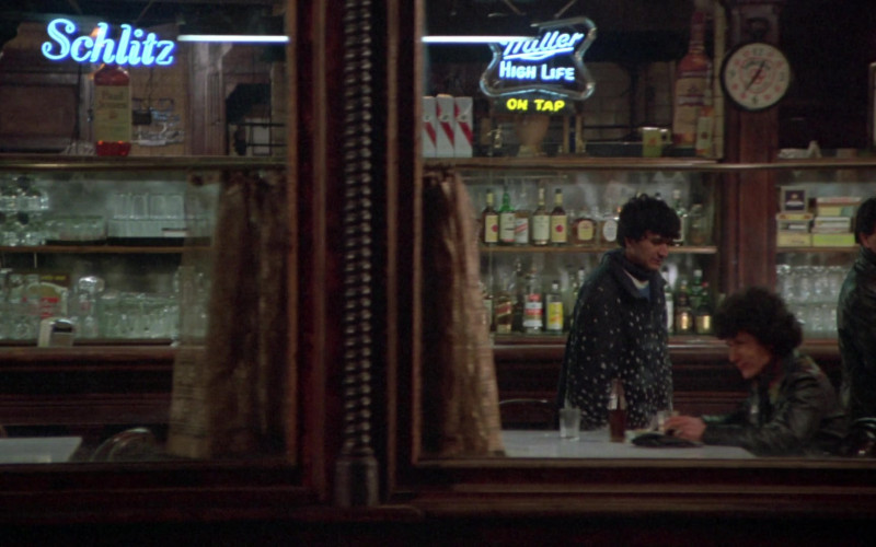 Schlitz and Miller High Life Beer Signs in Once Upon a Time in America (1984)