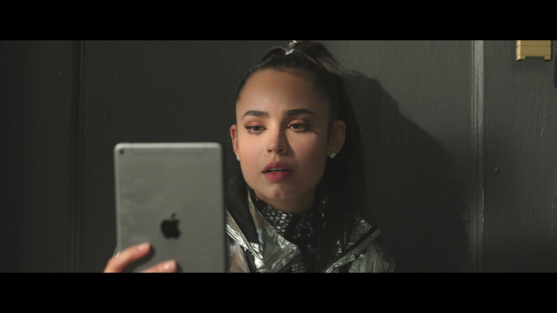 Sofia Carson Using Apple iPad Tablet in Feel the Beat 2020 Film