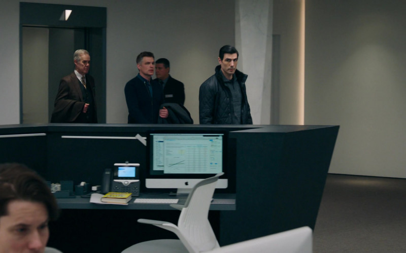 TV Show Characters Using Cisco Video Phone and Apple iMac Computer in Billions S05E06 The Nordic Model (2020)