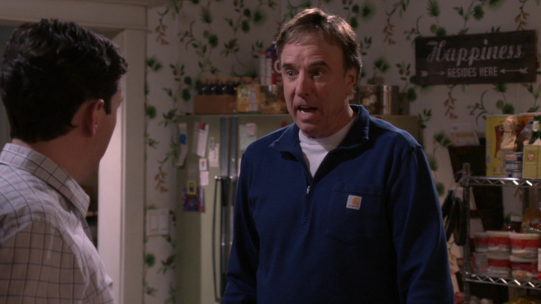 White Tee and Carhartt Blue Shirt Worn by Kevin Nealon as Don in Man with a Plan Season S04E12 Driving Miss Katie (2020)