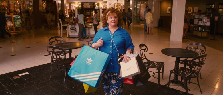 Adidas and Pandora Paper Bags Held by Melissa McCarthy in Identity Thief