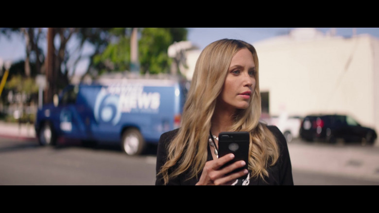 Aqueela Zoll Using Apple iPhone in The Fk-It List Film (2)