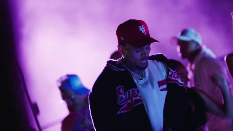 Chris Brown Wears Supreme Faux Fur Jacket Outfit in ‘Go Crazy’ Official Music Video (1)
