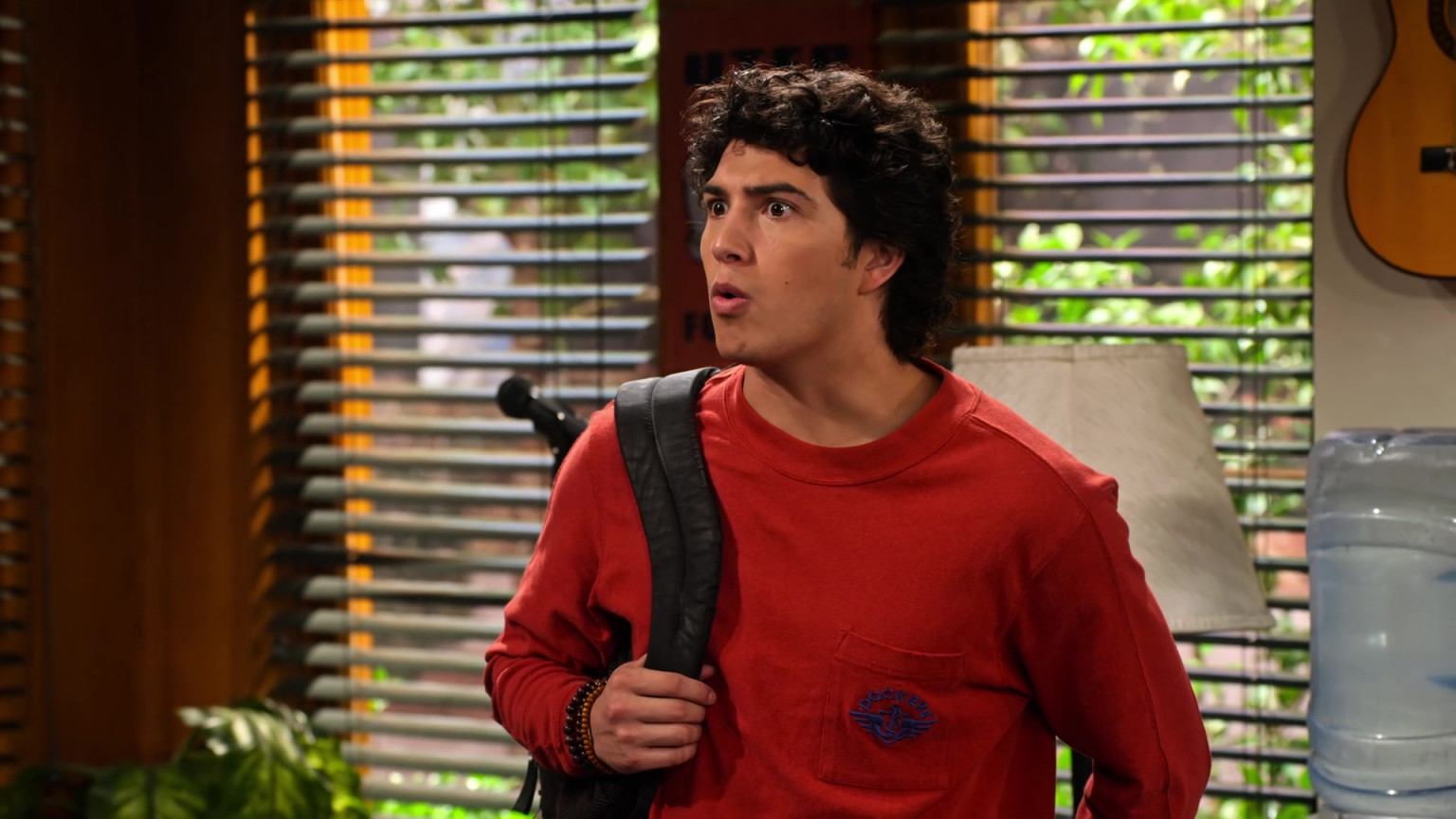 Dockers Red Sweatshirt Of Conor Husting As Tad Cameron In The Expanding