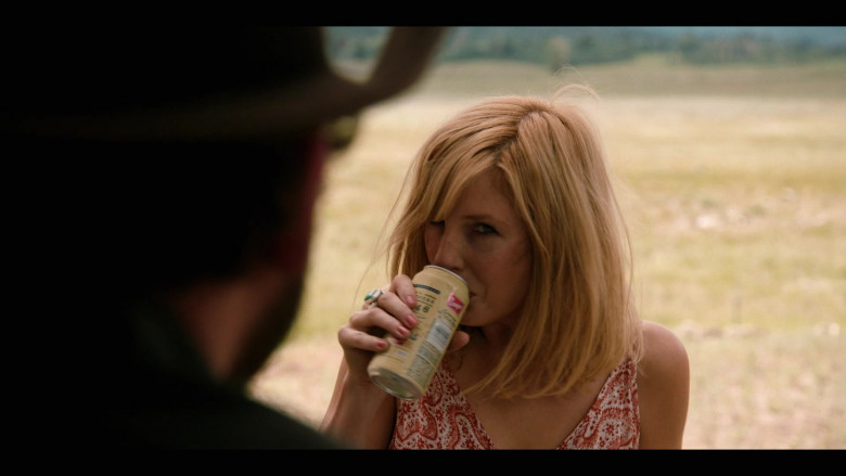 Coors Banquet Beer Enjoyed by Kelly Reilly as Beth in Yellowstone S03E04 (1)