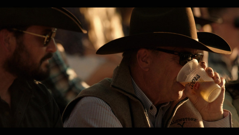 Coors Banquet Beer Enjoyed by Kevin Costner as John Dutton in Yellowstone S03E03 TV Series (1)