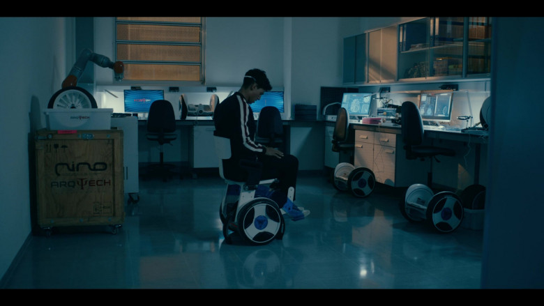 Emilio Sakraya as JC Using Nino Robotics Wheelchair in Warrior Nun S01E02 TV Show