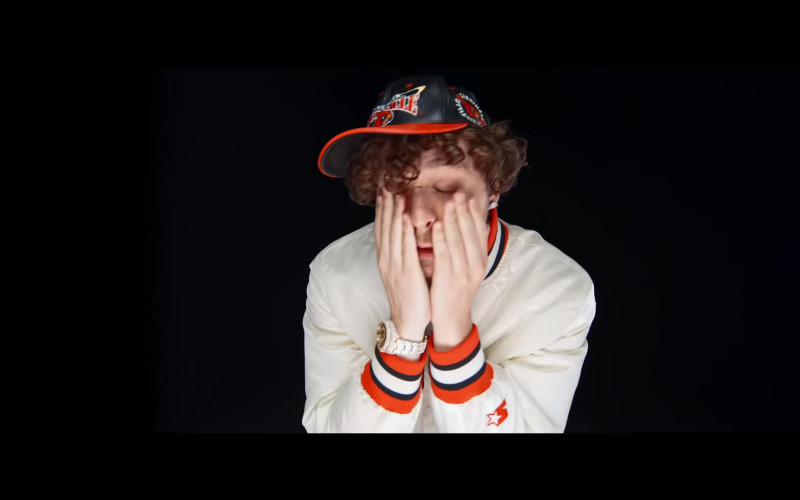 Jack Harlow Wears Starter Jacket Outfit in ‘Whats Poppin’ (2020) Music Video