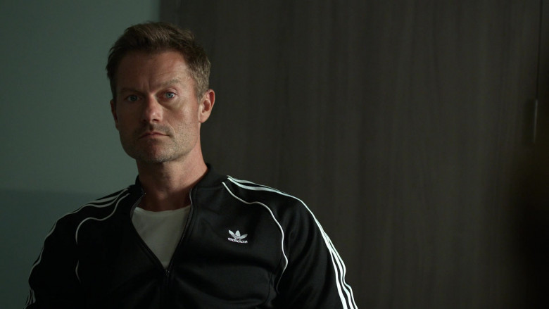 James Badge Dale as Det. Ray Abruzzo Wears Adidas Black Bomber Jacket Outfit in Hightown Season 1 TV Show (5)