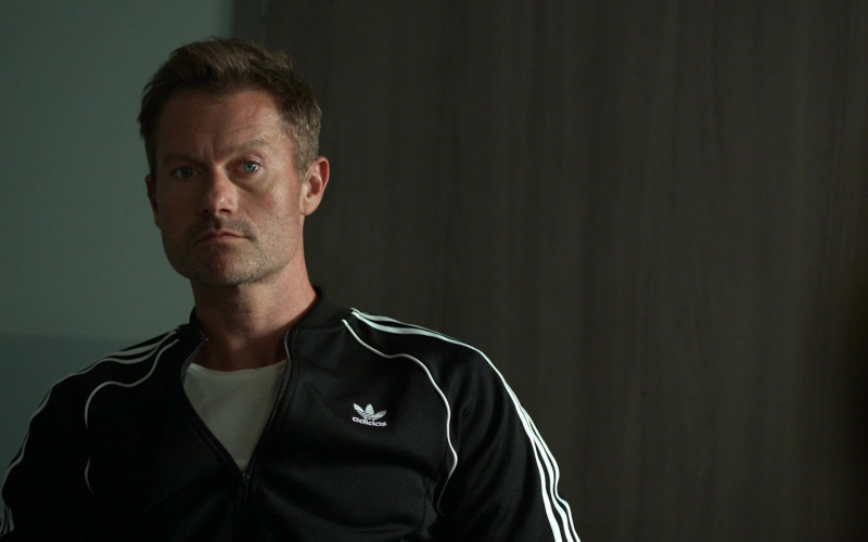 James Badge Dale as Det. Ray Abruzzo Wears Adidas Black Bomber Jacket Outfit in Hightown Season 1 TV Show (5)