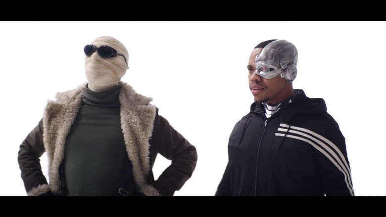Joivan Wade as Cyborg Wears Adidas Jacket Outfit in Doom Patrol Season 2 TV Show (4)
