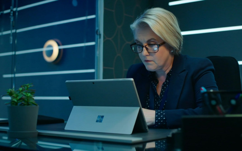 Microsoft Surface Tablet Used by British Actress Sylvestra Le Touzel