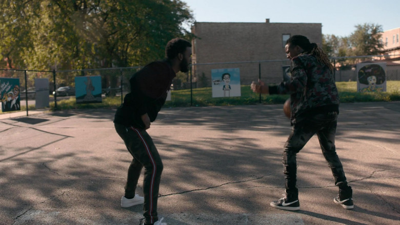 Nike Sneakers (Black) in The Chi S03E06 (2)