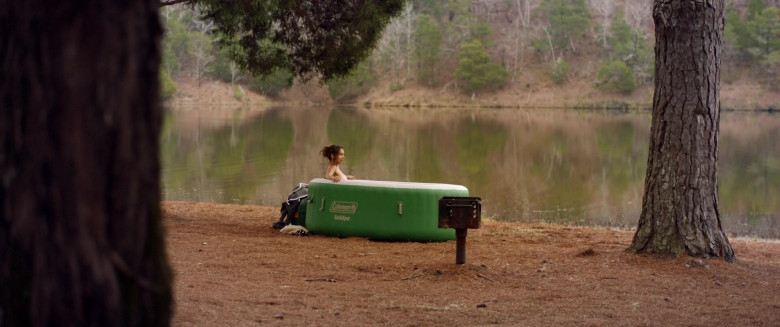 Aleksei Archer as Miranda Using Coleman SaluSpa Inflatable Hot Tub Spa in Hour of Lead Film (1)