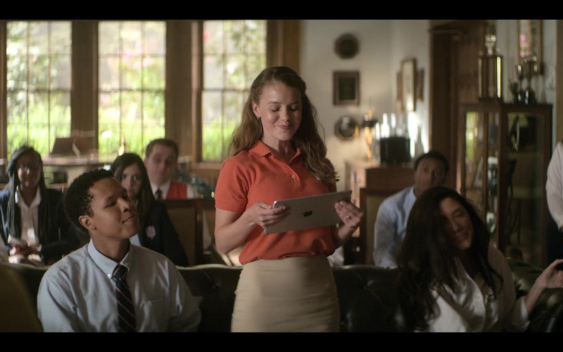 Apple iPad Tablet of Devon Hales as April Stevens in Teenage Bounty Hunters TV Show by Netflix