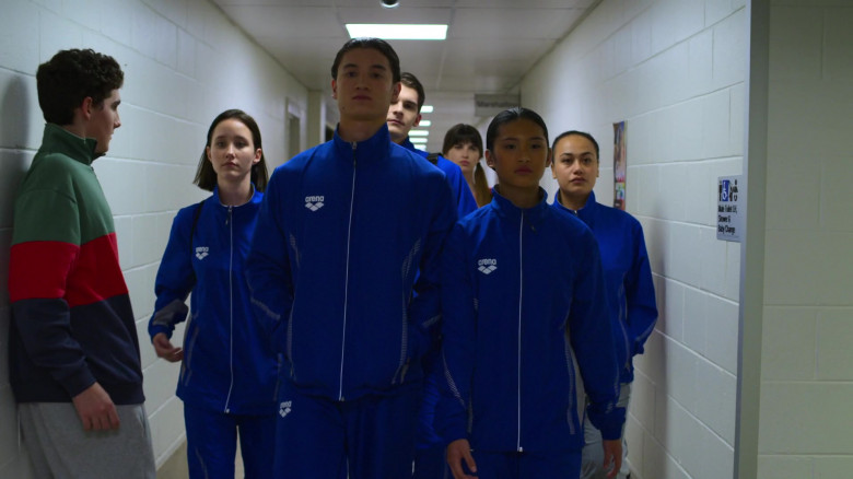 Arena Blue Tracksuits Outfits Worn by Actors in Swimming for Gold (1)