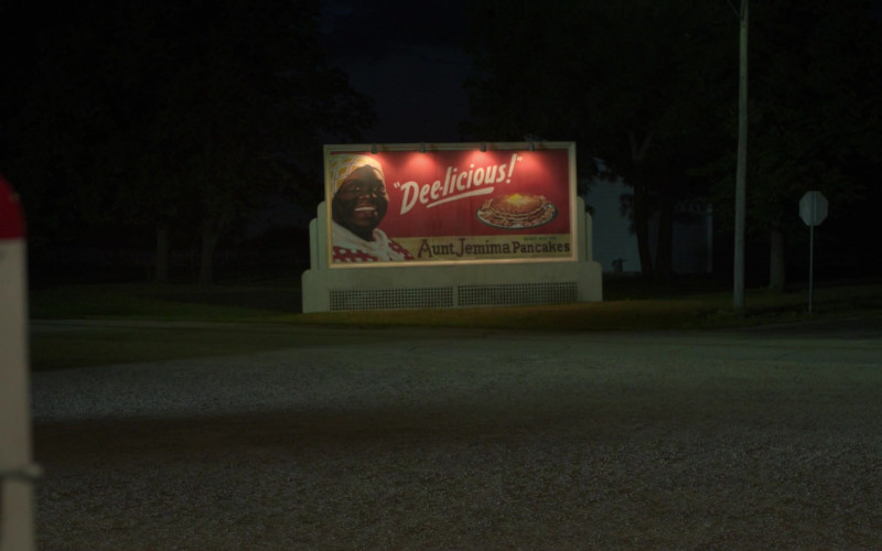 Aunt Jemima Pancakes Billboard in Lovecraft Country S01E01