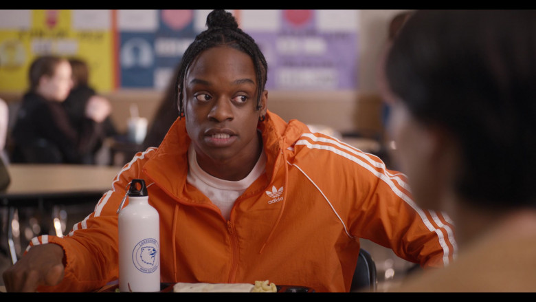 Austin Crute as Marquise Wears Adidas Orange Jacket Outfit in Trinkets Season 2 Episode 9 TV Show by Netflix (2)