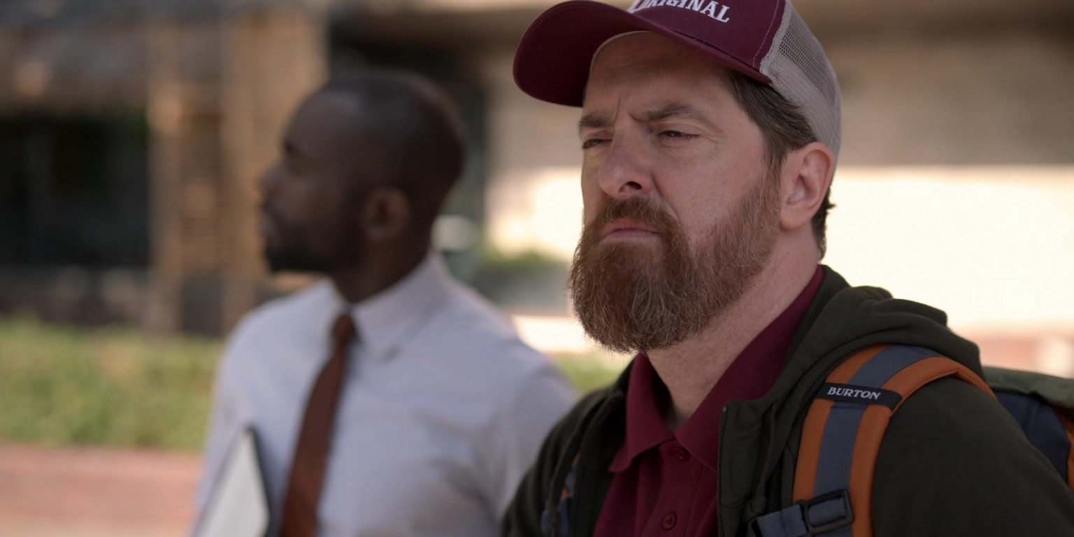 Burton Backpack Of Brendan Hunt As Coach Beard In Ted Lasso S01E01