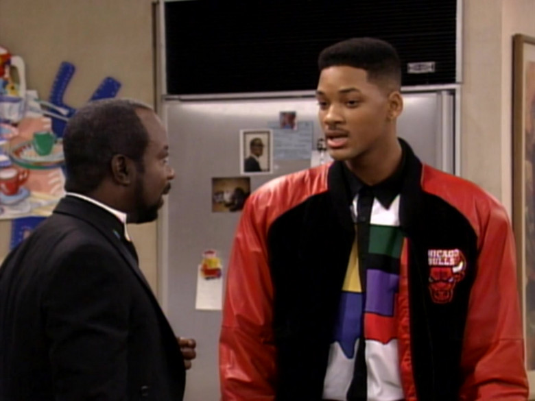 Chicago Bulls Bomber Jacket Outfit Worn by Will Smith (2)