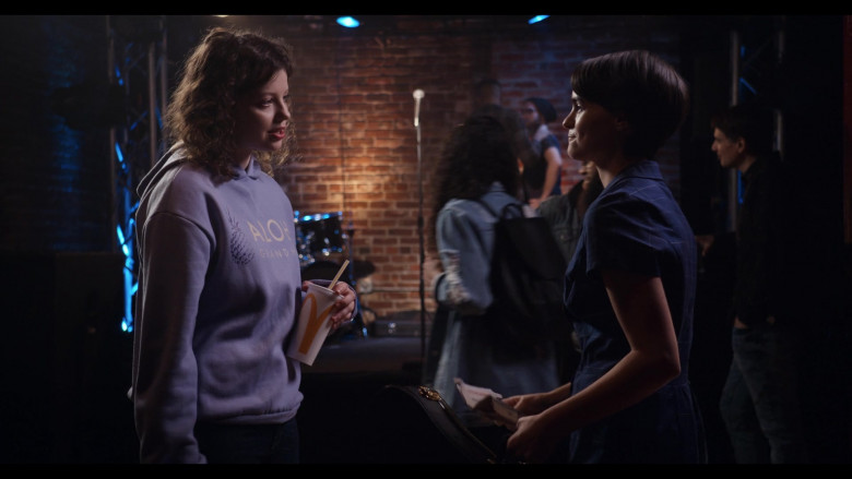 Chloë Levine as Jillian Helds McDonald's Drink Cup in Trinkets Season 2 TV Show by Netflix