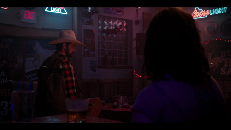 Coors Light Neon Sign in Yellowstone S03E09