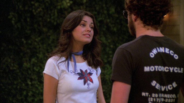 Danny Masterson as Steven Wears Owaneco Motorcycle Service T-Shirt in That '70s Show (5)