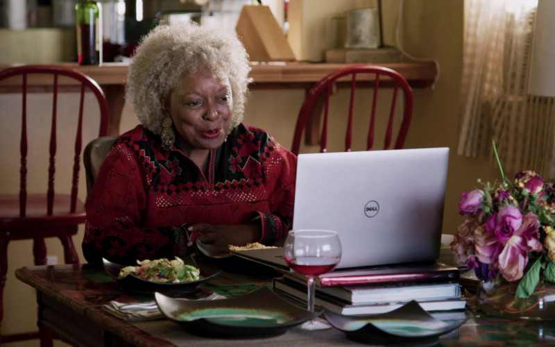 Dell Laptop of L. Scott Caldwell as Nanda in Love in the Time of Corona S01E01 (1)